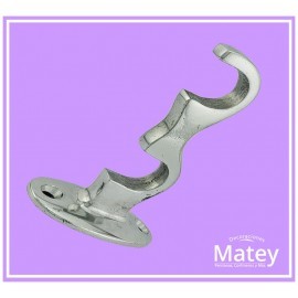 SOPORTE ALUMINIO CORTO DOBLE PARA TUBO DE...