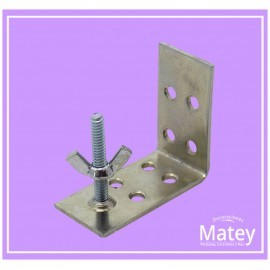 SOPORTE ESCUADRA CON MARIPOSA DE 2 PULGADAS