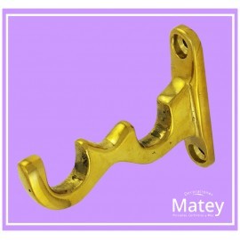 SOPORTE ABIERTO DOBLE MINI EN BRONCE...