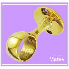 SOPORTE PASAMANO PASADO EN BRONCE PULIDO...