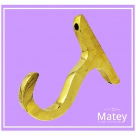 SOPORTE ABIERTO DE GANCHO EN BRONCE PULIDO...