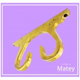 SOPORTE DE CISNE DOBLE DELGADO EN BRONCE...