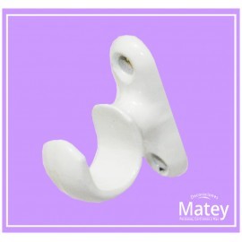 SOPORTE BLANCO CORTO ABIERTO PARA TUBO DE...