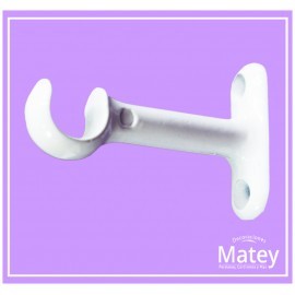 SOPORTE BLANCO LARGO ABIERTO PARA TUBO DE...