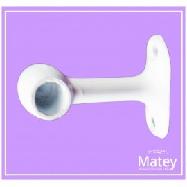 SOPORTE BLANCO LARGO LATERAL PARA TUBO DE...