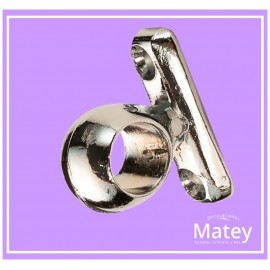 SOPORTE CROMADO CORTO CERRADO PARA TUBO DE...