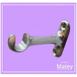 SOPORTE CROMADO LARGO ABIERTO PARA TUBO DE...