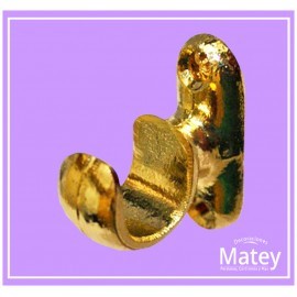 SOPORTE DORADO CORTO ABIERTO PARA TUBO DE...