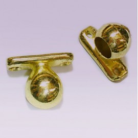 Soporte dorado corto lateral para tubo de...