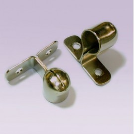 Soporte niquelado corto, en lamina lateral...