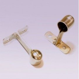 Soporte niquelado largo, en lamina lateral...