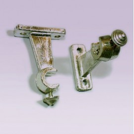 Soporte plástico cromado abierto para tubo...