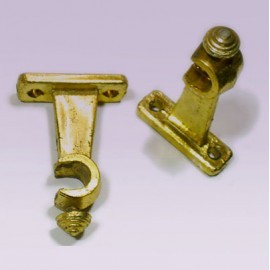 Soporte plástico dorado abierto para tubo...