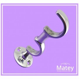 SOPORTE TIPO C DOBLE EN ALUMINIO PARA TUBO...