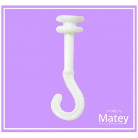 CORREDERA DE BARRIL CHICO CON GANCHO PLÁSTICO