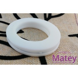 OJILLO PLASTICO GRANDE BLANCO MATE,...