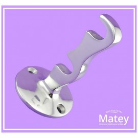 SOPORTE DOBLE DE ALUMINIO PARA TUBO DE 13...