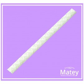 Cordon 3 mm liso blanco