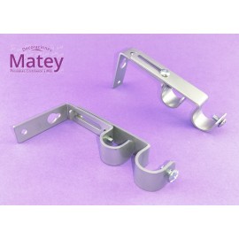 SOPORTE DOBLE DE LAMINA COLOR PLATA PARA...