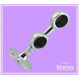 SOPORTE DOBLE DE BOLA LATERAL PARA TUBO DE...