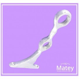 SOPORTE ALUMINIO DOBLE  TALLADO PARA TUBO...